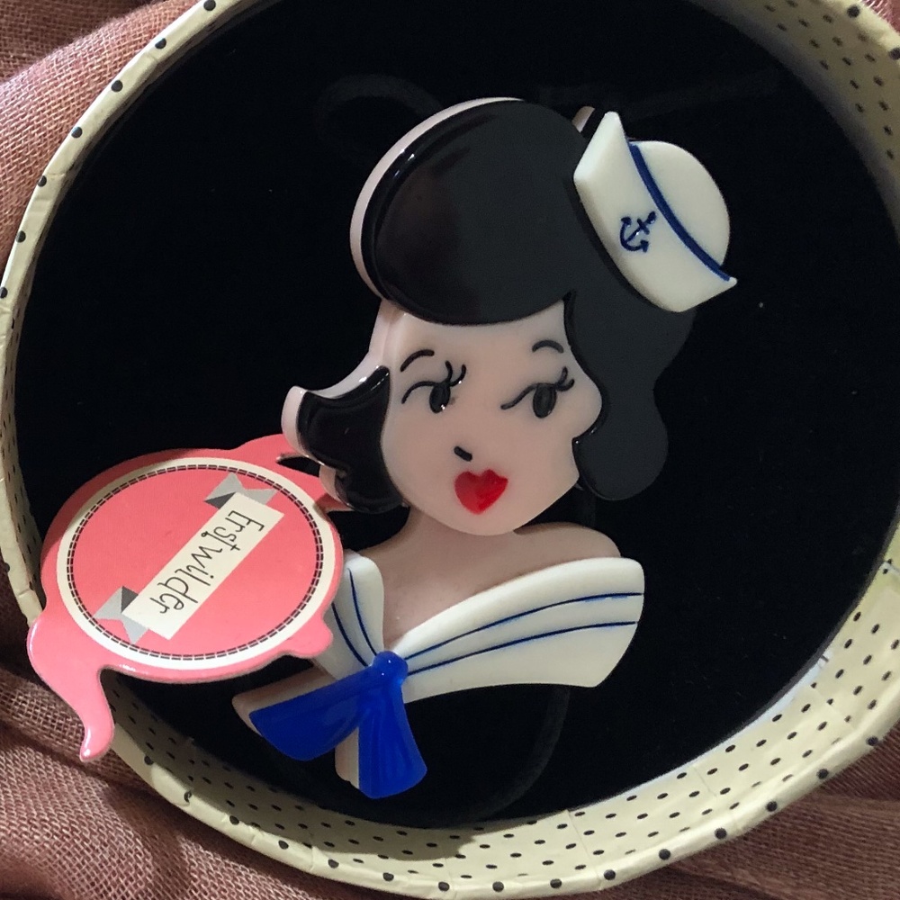 HARD TO FIND Erstwilder Ahoy, Sailors! Brooch